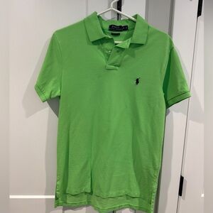 Ralph Lauren Men's Bright Green Polo Shirt
